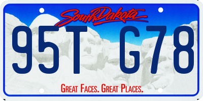 SD license plate 95TG78