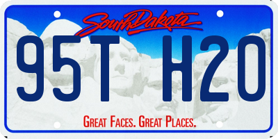 SD license plate 95TH20