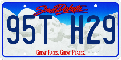 SD license plate 95TH29