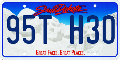 SD license plate 95TH30