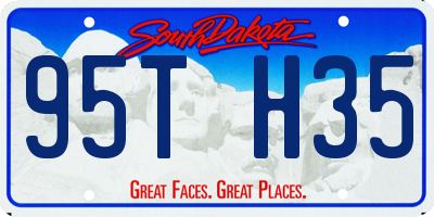 SD license plate 95TH35