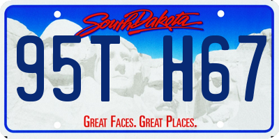 SD license plate 95TH67