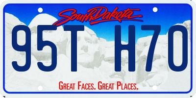 SD license plate 95TH70