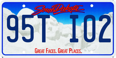 SD license plate 95TI02