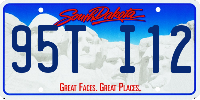 SD license plate 95TI12