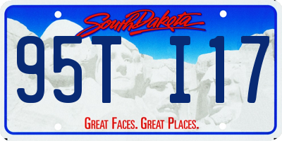 SD license plate 95TI17