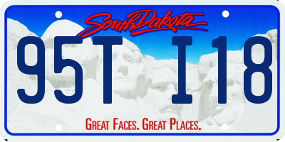 SD license plate 95TI18