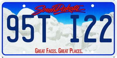 SD license plate 95TI22
