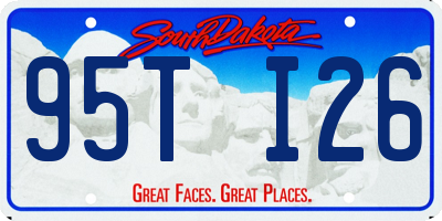 SD license plate 95TI26
