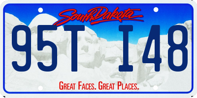 SD license plate 95TI48