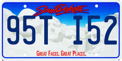 SD license plate 95TI52