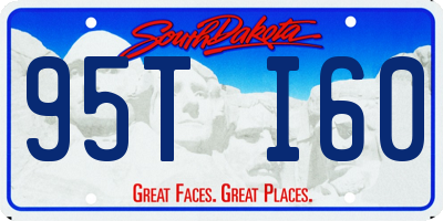 SD license plate 95TI60