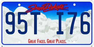 SD license plate 95TI76