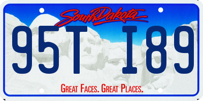 SD license plate 95TI89