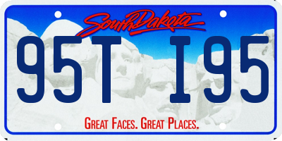 SD license plate 95TI95