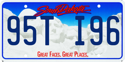 SD license plate 95TI96