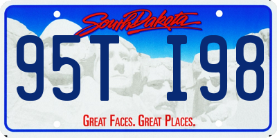 SD license plate 95TI98