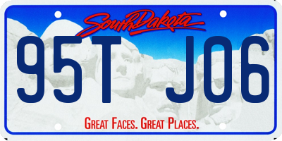 SD license plate 95TJ06