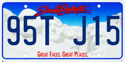 SD license plate 95TJ15