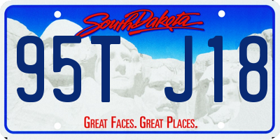 SD license plate 95TJ18