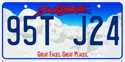 SD license plate 95TJ24