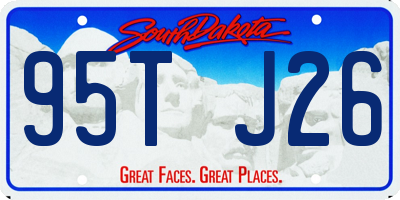 SD license plate 95TJ26