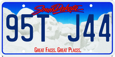 SD license plate 95TJ44