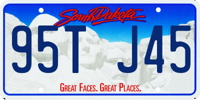 SD license plate 95TJ45