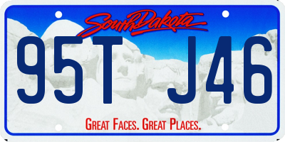SD license plate 95TJ46