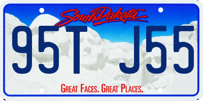 SD license plate 95TJ55