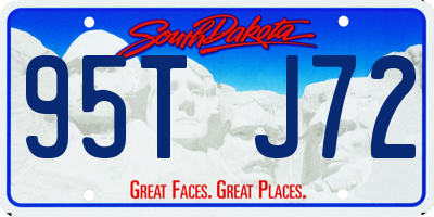 SD license plate 95TJ72