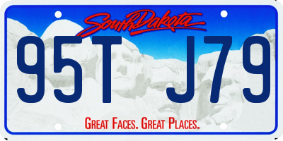 SD license plate 95TJ79