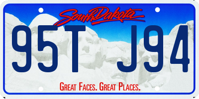 SD license plate 95TJ94