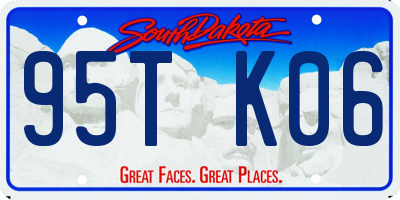 SD license plate 95TK06