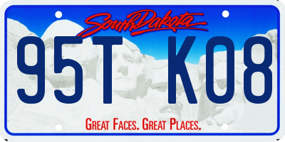 SD license plate 95TK08