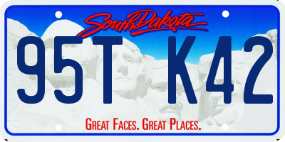 SD license plate 95TK42
