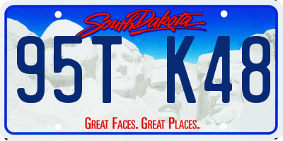 SD license plate 95TK48