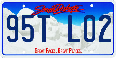 SD license plate 95TL02