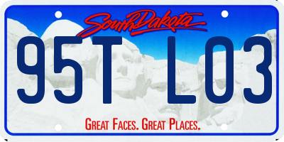 SD license plate 95TL03