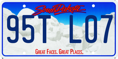 SD license plate 95TL07