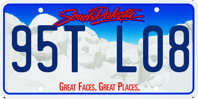 SD license plate 95TL08