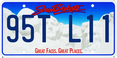 SD license plate 95TL11