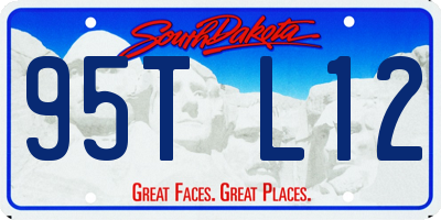 SD license plate 95TL12