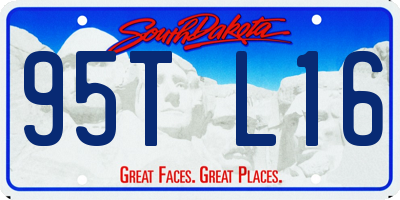 SD license plate 95TL16