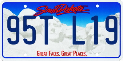 SD license plate 95TL19