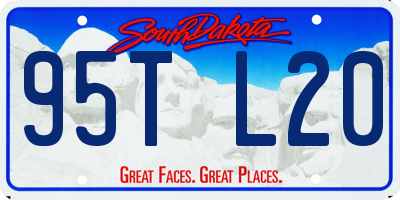 SD license plate 95TL20