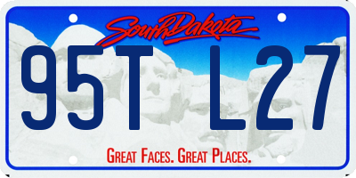 SD license plate 95TL27