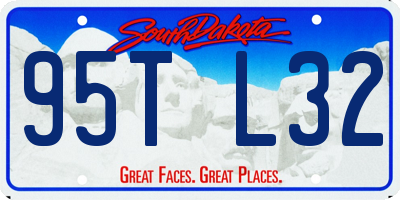 SD license plate 95TL32