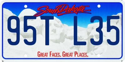 SD license plate 95TL35