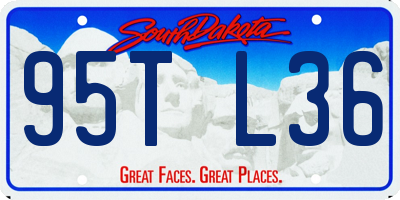 SD license plate 95TL36